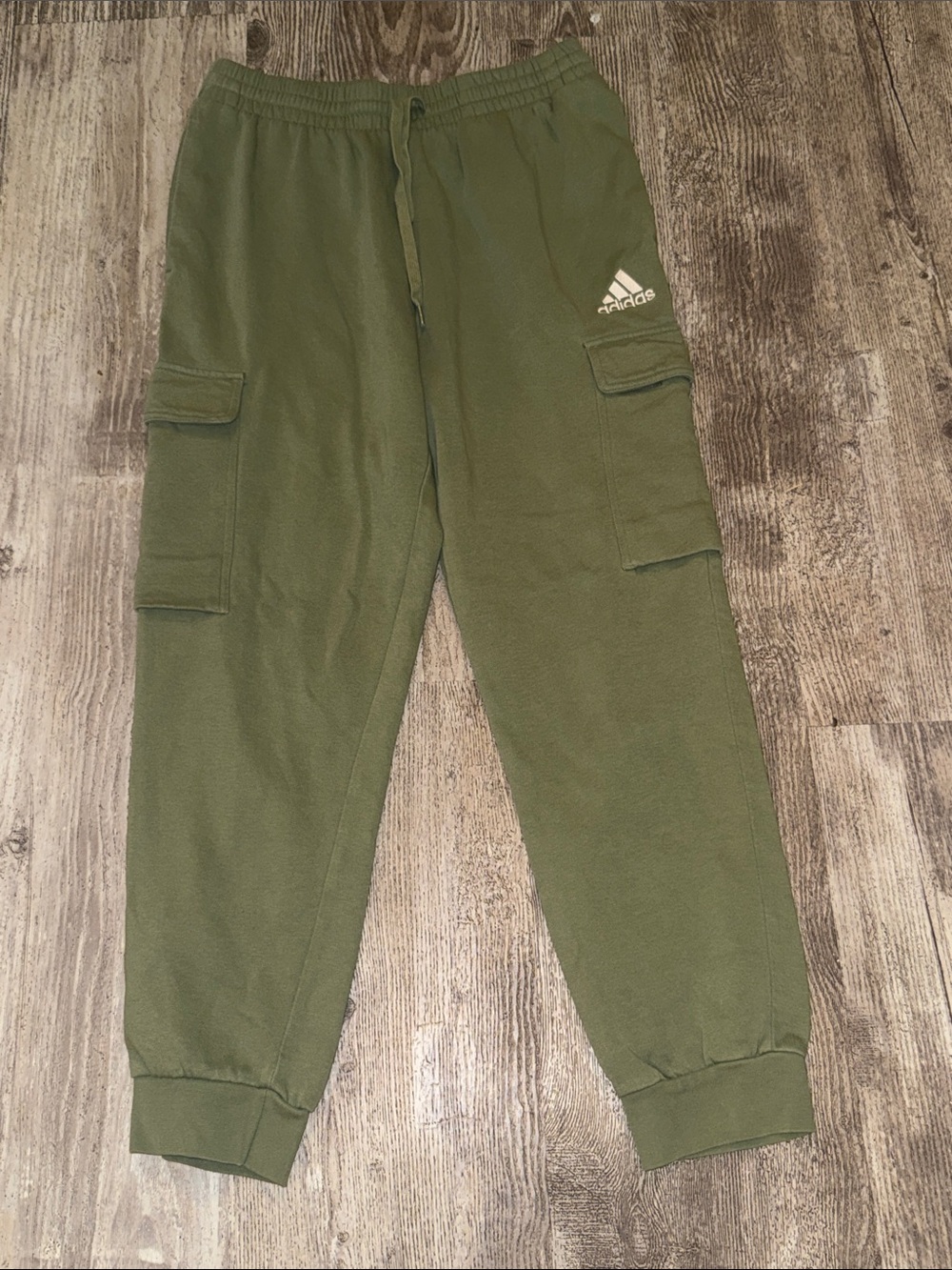 adidas Olive Green Cargo Sweat Joggers